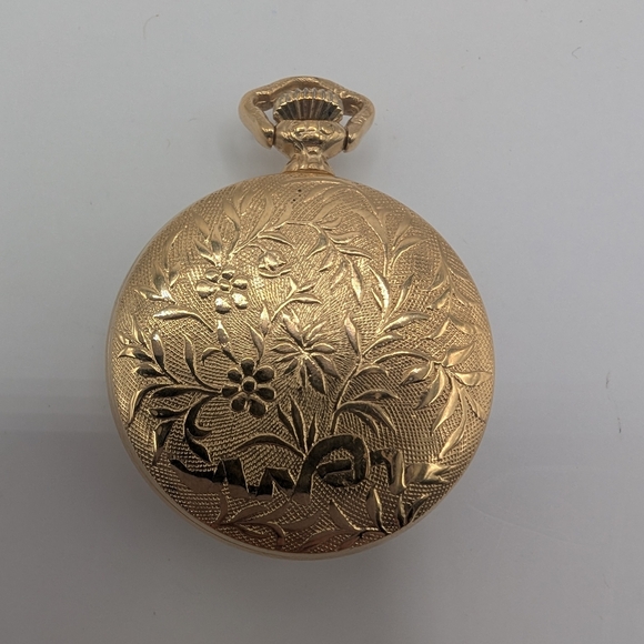 Catorex Swiss 17 Jewels Gold Plated Pocket Watch Open Face - Picture 3 of 6